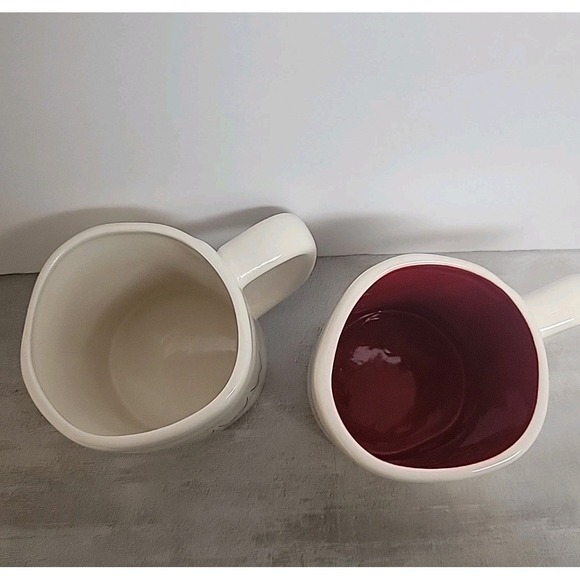 NWOB Rae Dunn PURR MEOWWW Coffee Mugs Set Of 2 20 Ounce Ceramic Dishwasher Safe - Picture 4 of 9